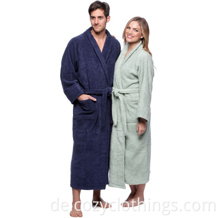 Adult Bathrobe blue